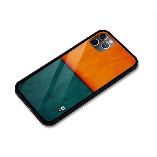 Orange Green Shade Glass Back Case for iPhone 11 Pro Max