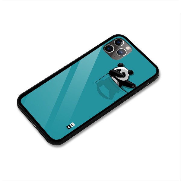 Panda Dabbing Away Glass Back Case for iPhone 11 Pro Max