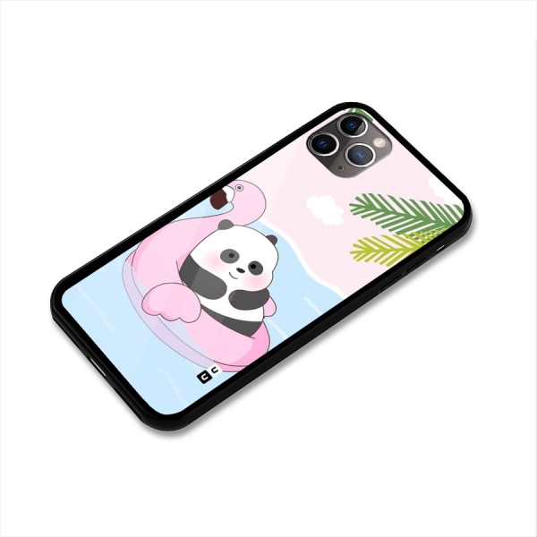 Panda Swim Glass Back Case for iPhone 11 Pro Max