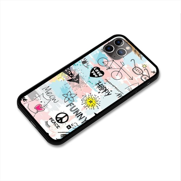 Peace And Funny Glass Back Case for iPhone 11 Pro Max