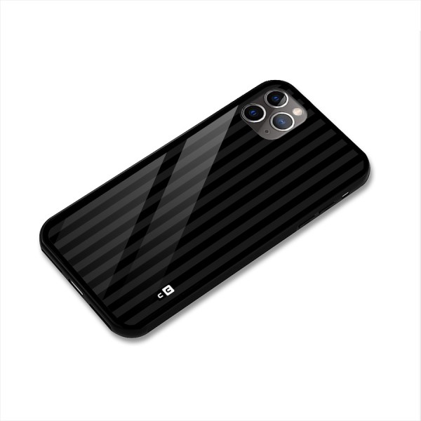 Pleasing Dark Stripes Glass Back Case for iPhone 11 Pro Max