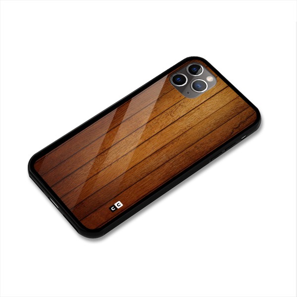 Proper Brown Wood Glass Back Case for iPhone 11 Pro Max