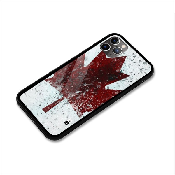 Red Maple Snow Glass Back Case for iPhone 11 Pro Max