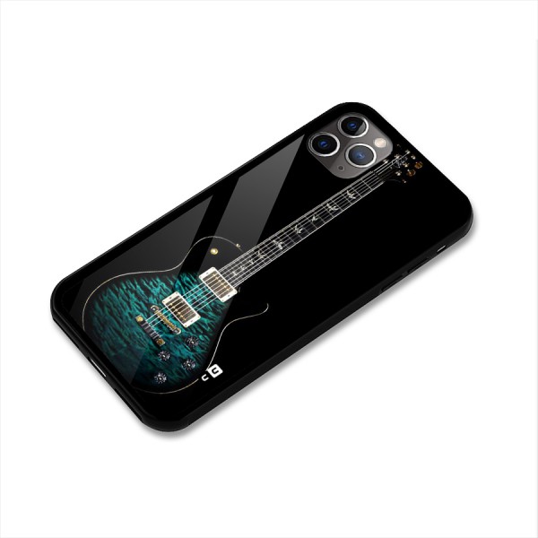 Royal Green Guitar Glass Back Case for iPhone 11 Pro Max