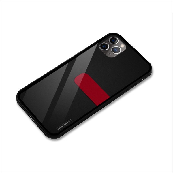 Single Red Stripe Glass Back Case for iPhone 11 Pro Max