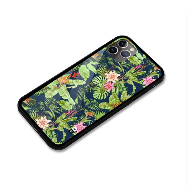 Tiny Flower Leaves Glass Back Case for iPhone 11 Pro Max