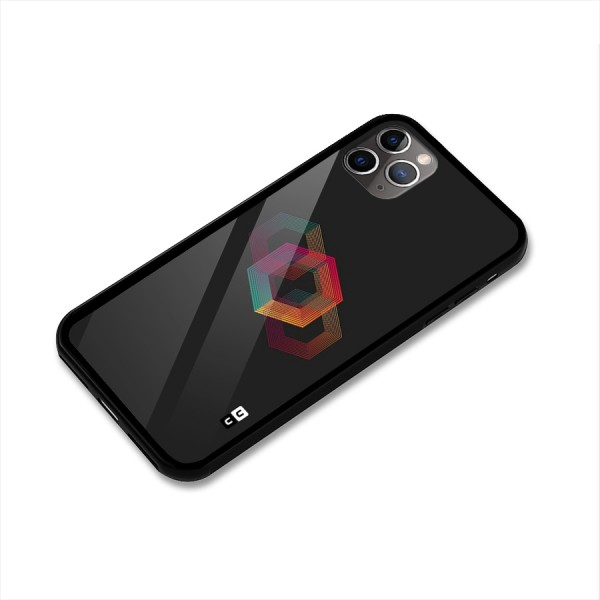 Tri-hexa Colours Glass Back Case for iPhone 11 Pro Max