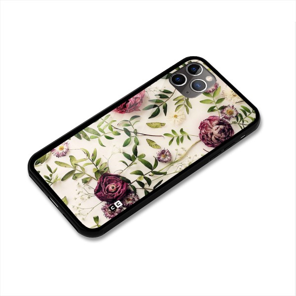 Vintage Rust Floral Glass Back Case for iPhone 11 Pro Max
