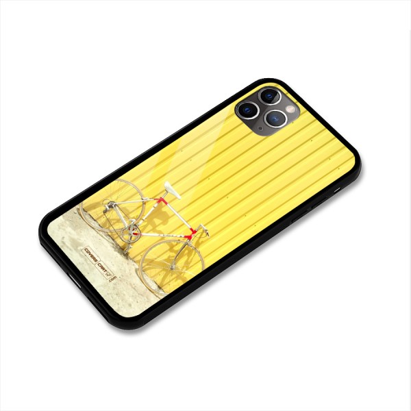 Yellow Cycle Classic Glass Back Case for iPhone 11 Pro Max