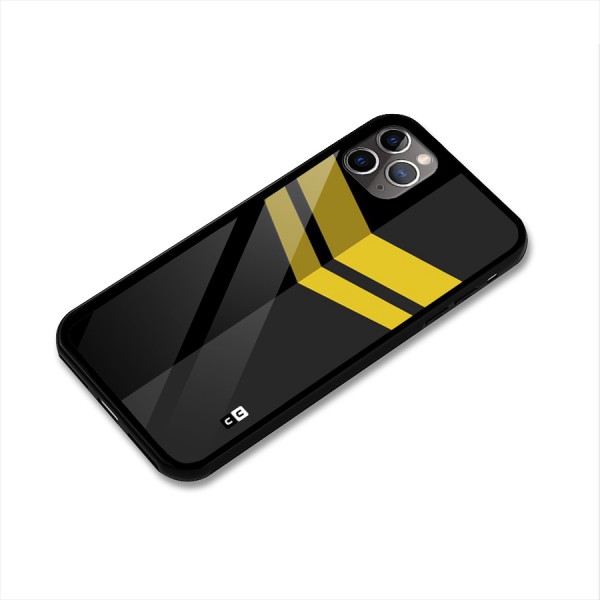 Yellow Lines Glass Back Case for iPhone 11 Pro Max