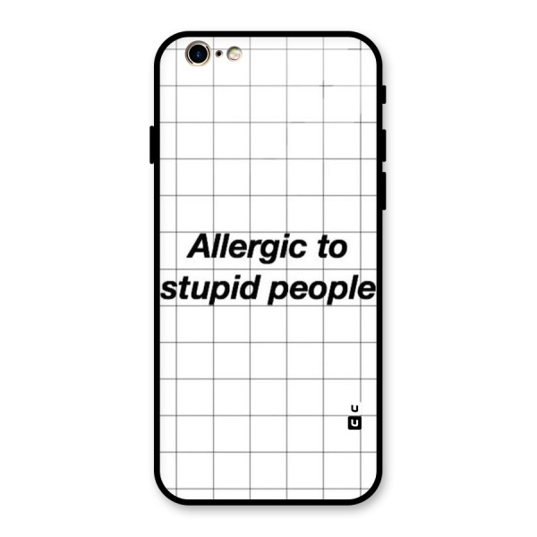 Allergic Glass Back Case for iPhone 6 6S