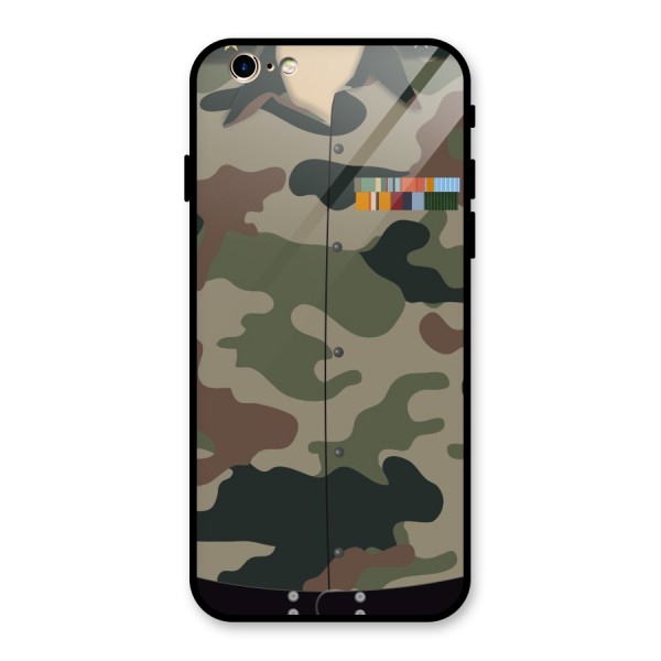 Army Uniform Glass Back Case for iPhone 6 6S