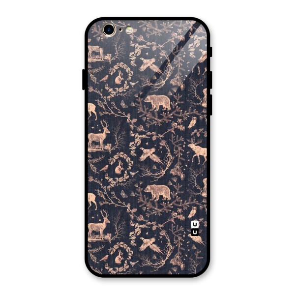 Beautiful Animal Design Glass Back Case for iPhone 6 6S