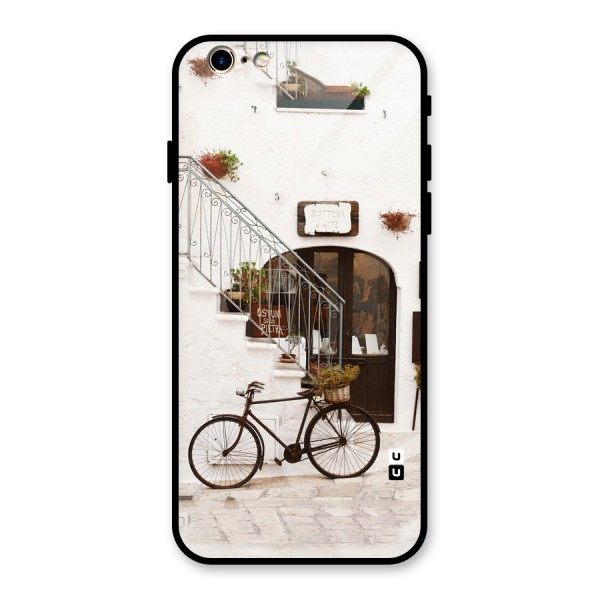 Bicycle Wall Glass Back Case for iPhone 6 6S