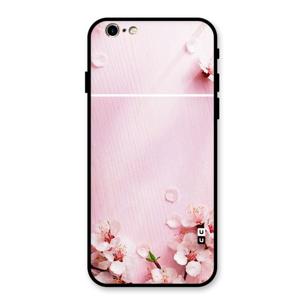 Blossom Frame Pink Glass Back Case for iPhone 6 6S