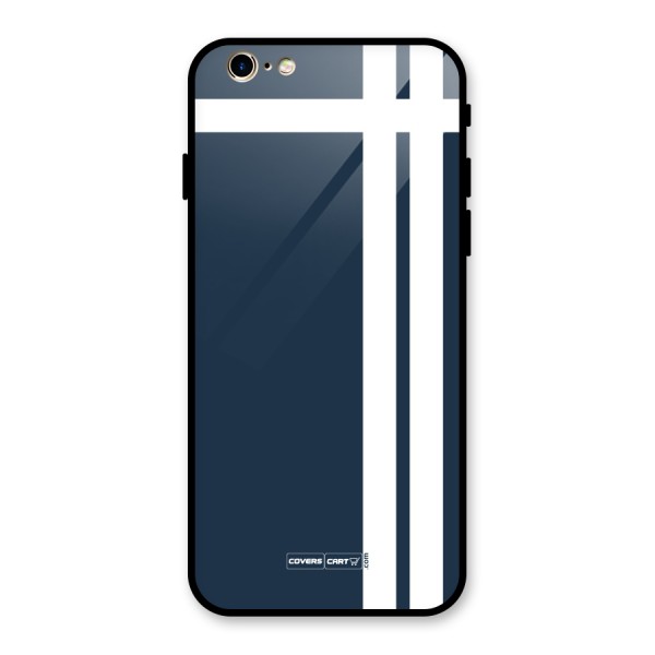 Blue and White Glass Back Case for iPhone 6 6S