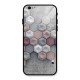 Cute Hexagonal Pattern Glass Back Case for iPhone 6 6S
