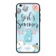 Girls Summer Glass Back Case for iPhone 6 6S