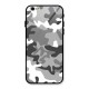 Grey Military Glass Back Case for iPhone 6 6S