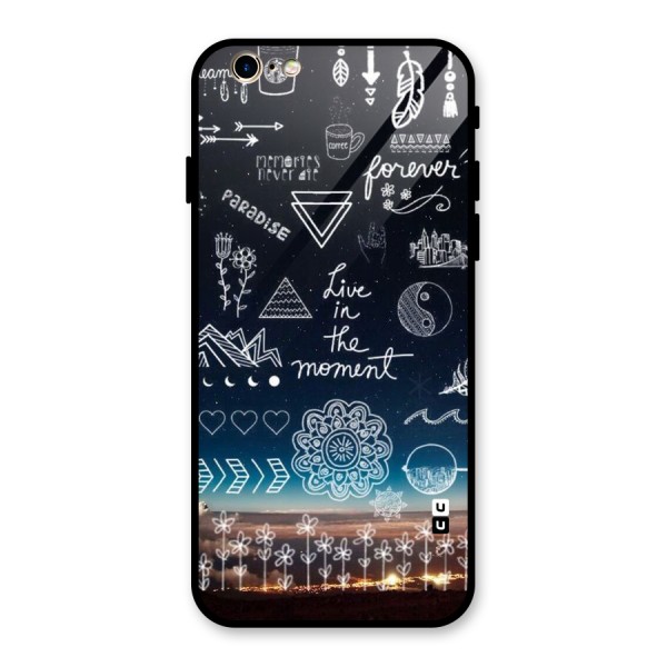 Live In The Moment Glass Back Case for iPhone 6 6S