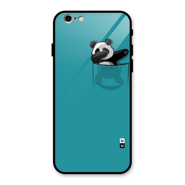 Panda Dabbing Away Glass Back Case for iPhone 6 6S