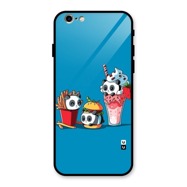 Panda Lazy Glass Back Case for iPhone 6 6S