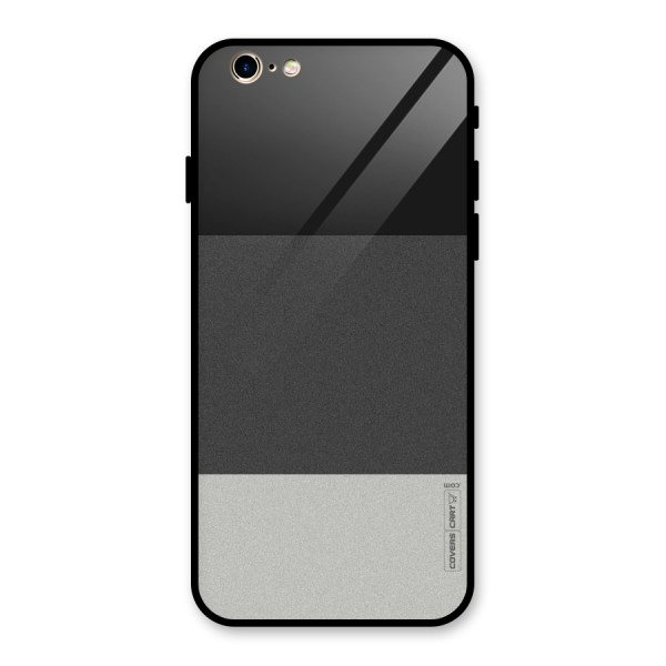 Pastel Black and Grey Glass Back Case for iPhone 6 6S