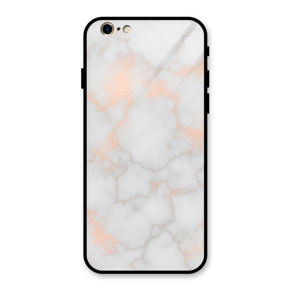 RoseGold Marble Glass Back Case for iPhone 6 6S