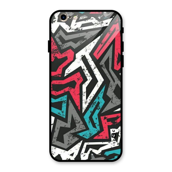 Rugged Strike Abstract Glass Back Case for iPhone 6 6S