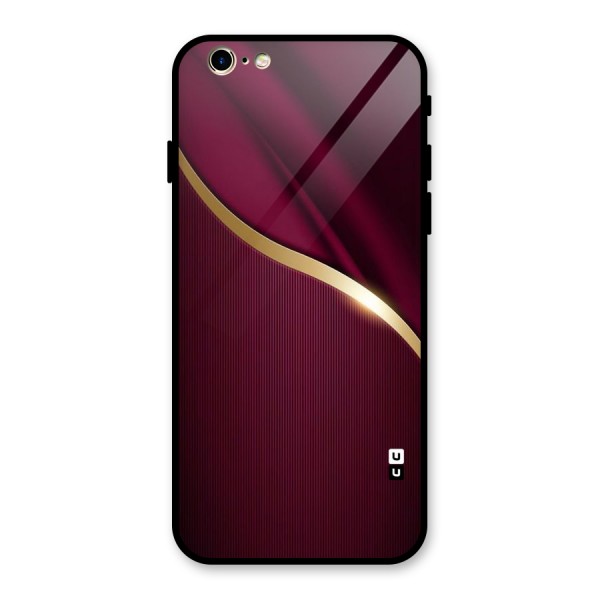 Smooth Maroon Glass Back Case for iPhone 6 6S