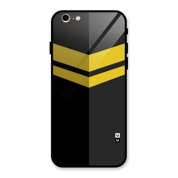 Yellow Lines Glass Back Case for iPhone 6 6S