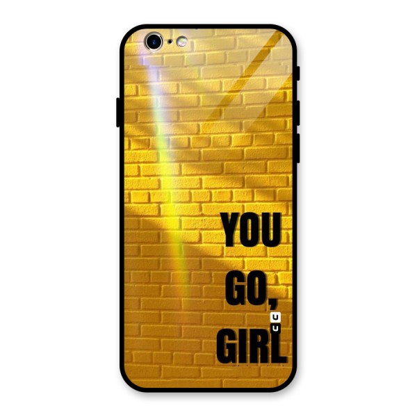 You Go Girl Wall Glass Back Case for iPhone 6 6S