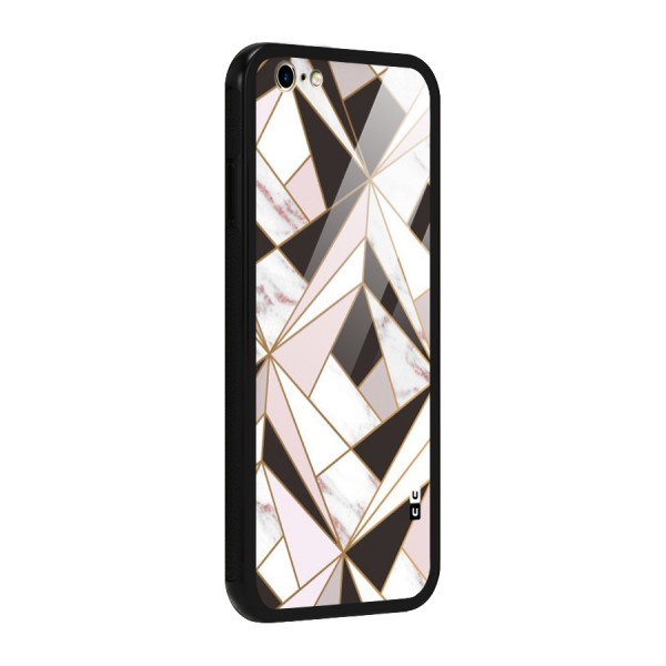 Abstract Corners Glass Back Case for iPhone 6 6S