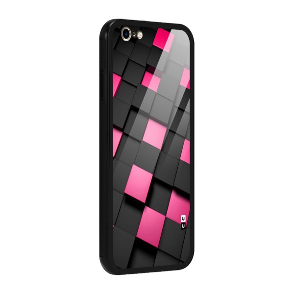 Blocks Diagonal Glass Back Case for iPhone 6 6S