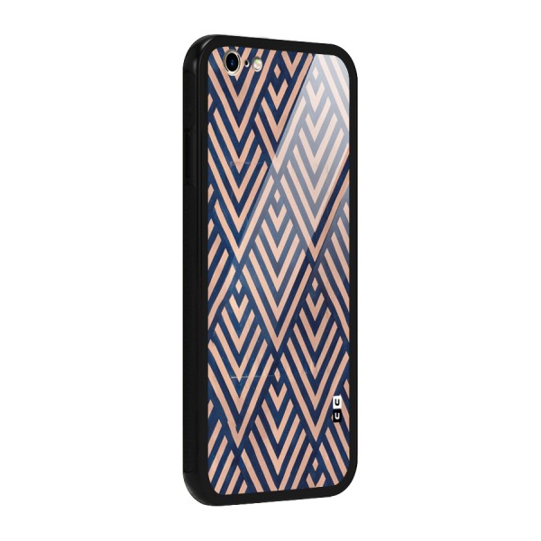 Blue Peach Glass Back Case for iPhone 6 6S