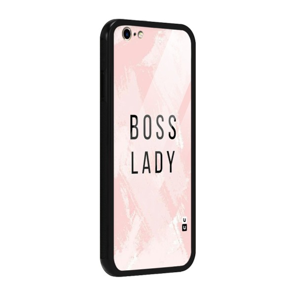 Boss Lady Pink Glass Back Case for iPhone 6 6S