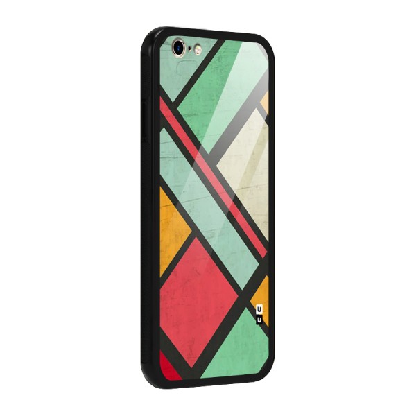 Check Colors Glass Back Case for iPhone 6 6S