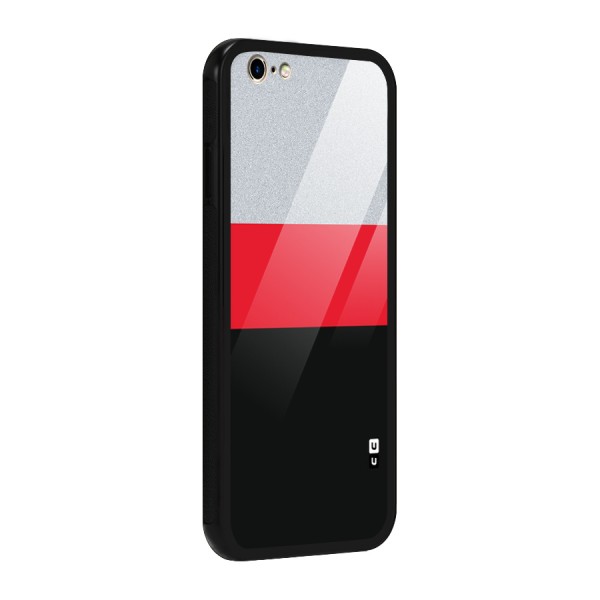 Cool Melange Stripe Glass Back Case for iPhone 6 6S