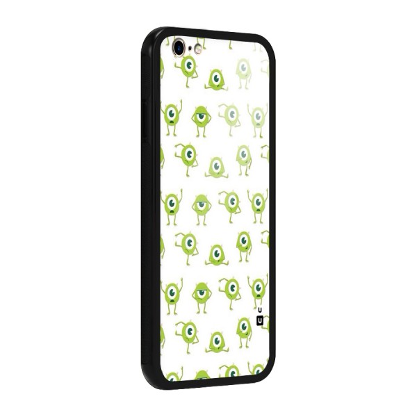 Crazy Green Maniac Glass Back Case for iPhone 6 6S