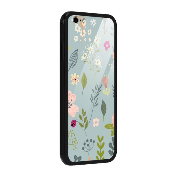 Flawless Flowers Glass Back Case for iPhone 6 6S