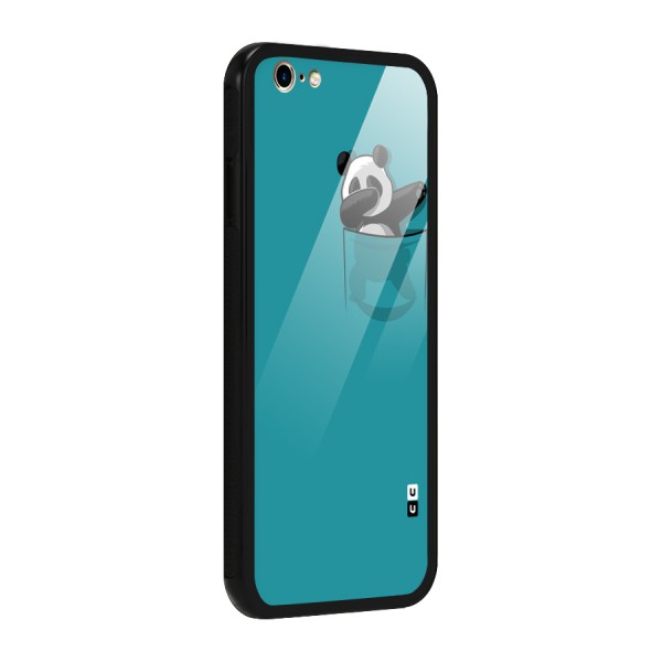 Panda Dabbing Away Glass Back Case for iPhone 6 6S