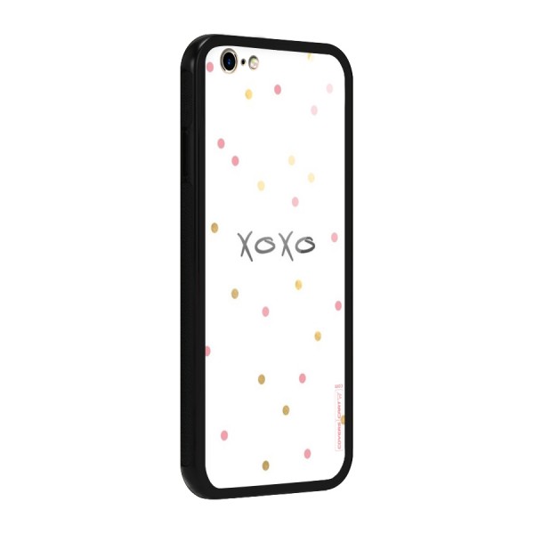 Polka Hugs Glass Back Case for iPhone 6 6S