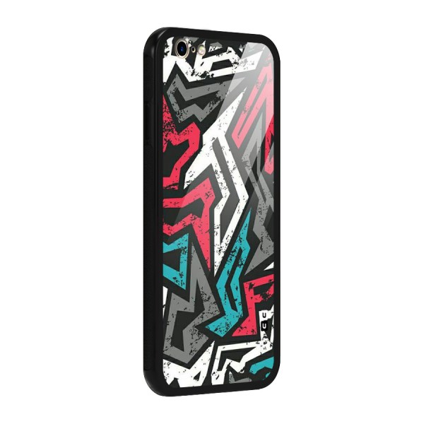 Rugged Strike Abstract Glass Back Case for iPhone 6 6S