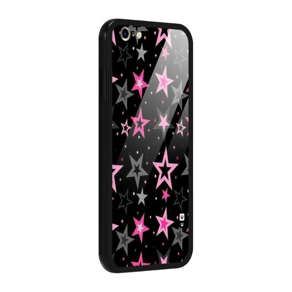 Star Outline Glass Back Case for iPhone 6 6S