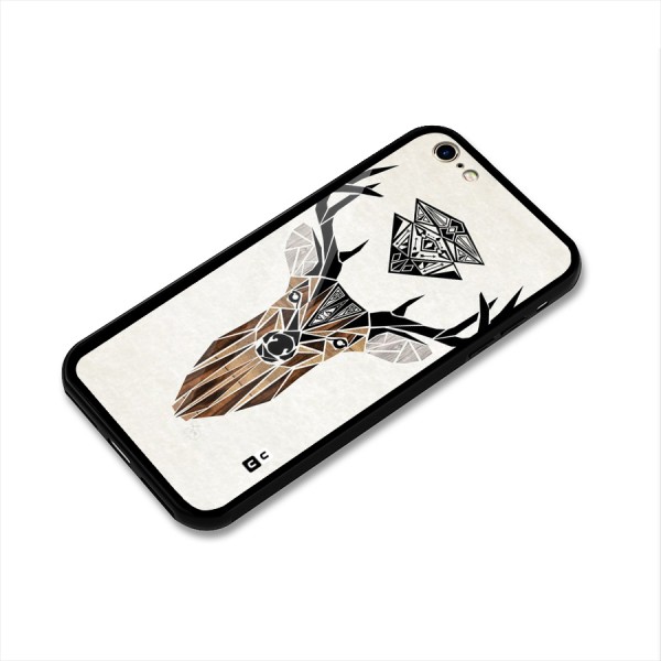 Aesthetic Deer Design Glass Back Case for iPhone 6 6S