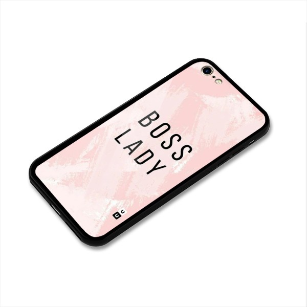 Boss Lady Pink Glass Back Case for iPhone 6 6S