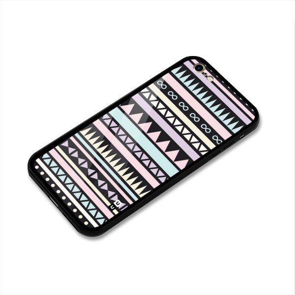 Cute Chev Pattern Glass Back Case for iPhone 6 6S