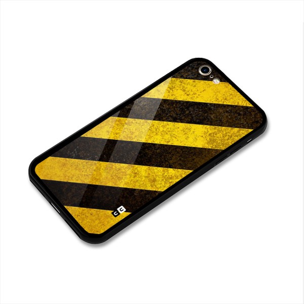 Diagonal Road Pattern Glass Back Case for iPhone 6 6S