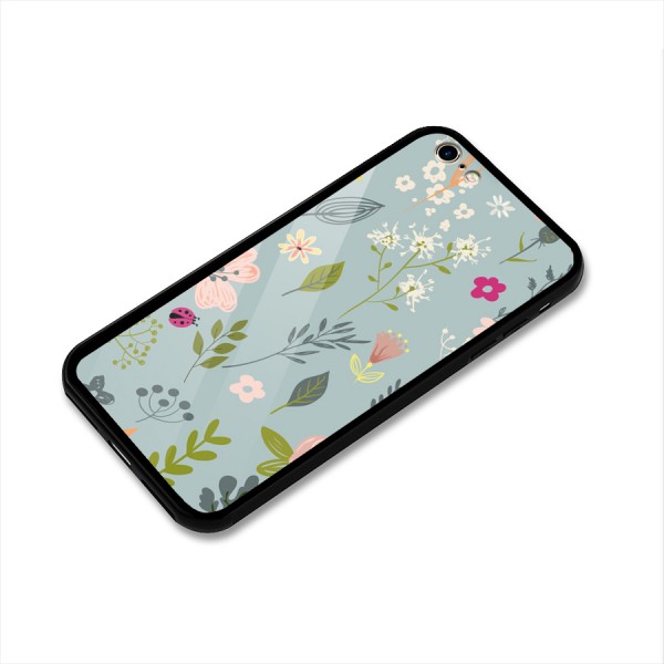 Flawless Flowers Glass Back Case for iPhone 6 6S