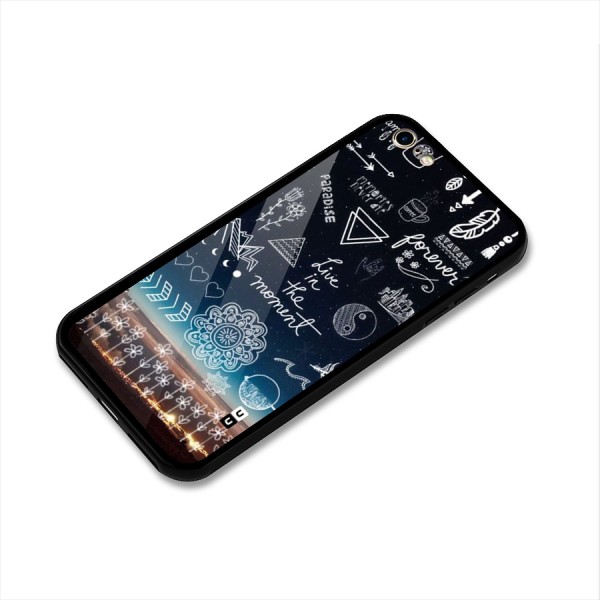 Live In The Moment Glass Back Case for iPhone 6 6S